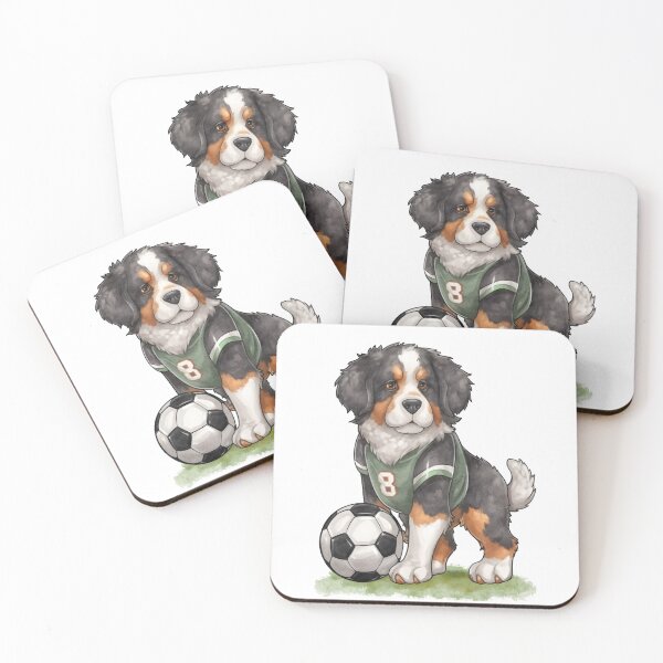 Item preview, Buldog dog Playing Soccer designed and sold by Playful Strokes pom@pom.