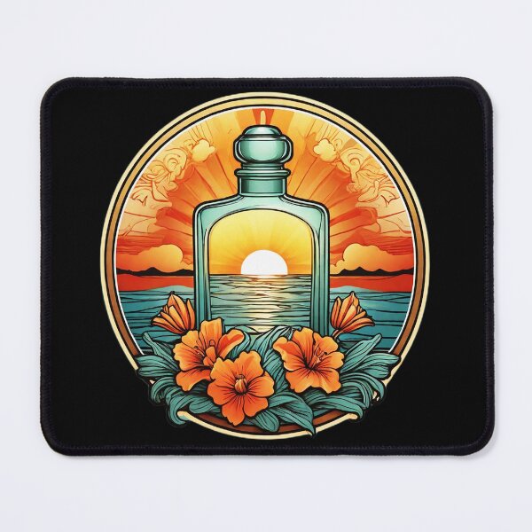 Item preview, Summer Smell Perfume Bottle at Sunset by the Ocean designed and sold by NautiChic.
