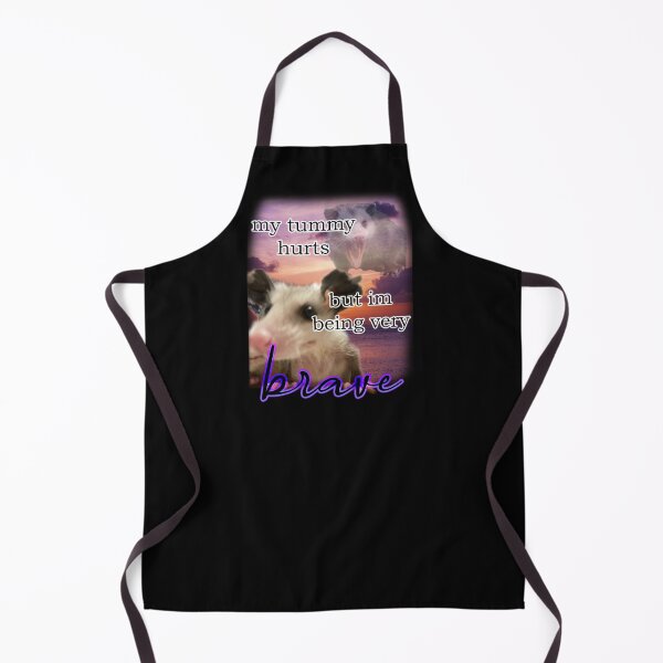 Item preview, i have a tummy ache but im being very brave possum designed and sold by InMyMentalEra.