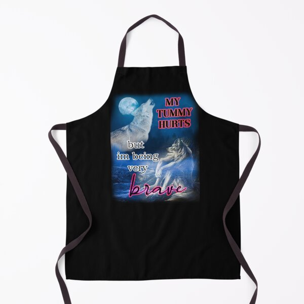 Item preview, i have a tummy ache but im being very brave wolf alpha designed and sold by InMyMentalEra.
