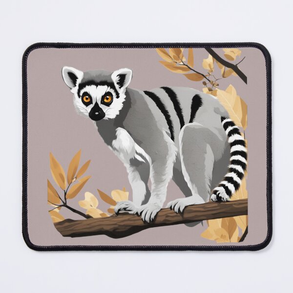 Item preview, Lemur Catta standing on a branch  -  designed and sold by PolygonPinnacle.