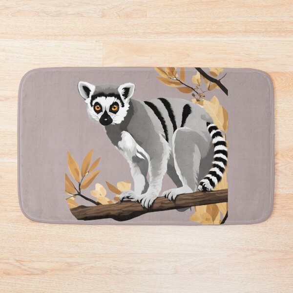 Item preview, Lemur Catta standing on a branch  -  designed and sold by PolygonPinnacle.