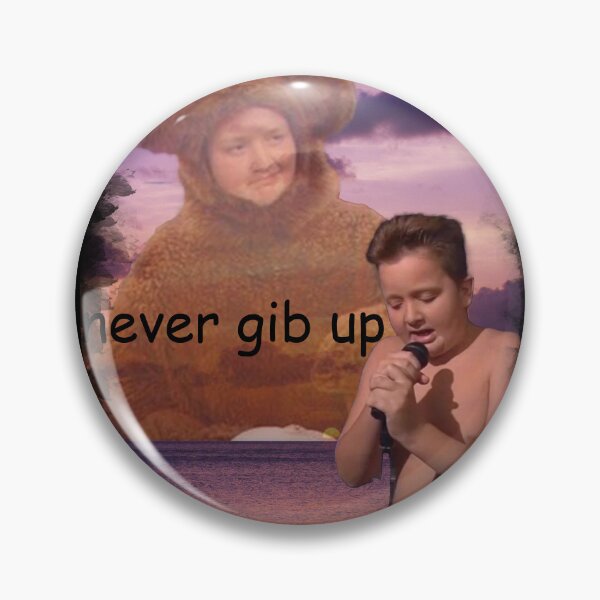 Item preview, never gib up gibby designed and sold by InMyMentalEra.