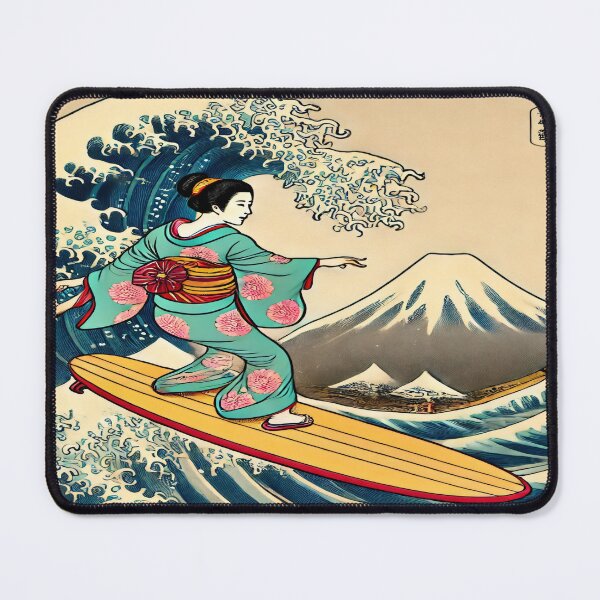 Item preview, Ukiyo-e Surfer: A Fusion of Tradition and Modernity designed and sold by SakuraJapanArt.