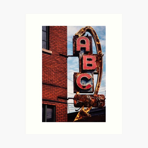 Rusting ABC Art Print