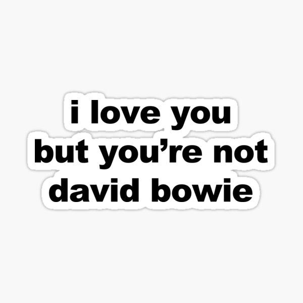 Item preview, you're not david bowie! designed and sold by rockandrolldoll.
