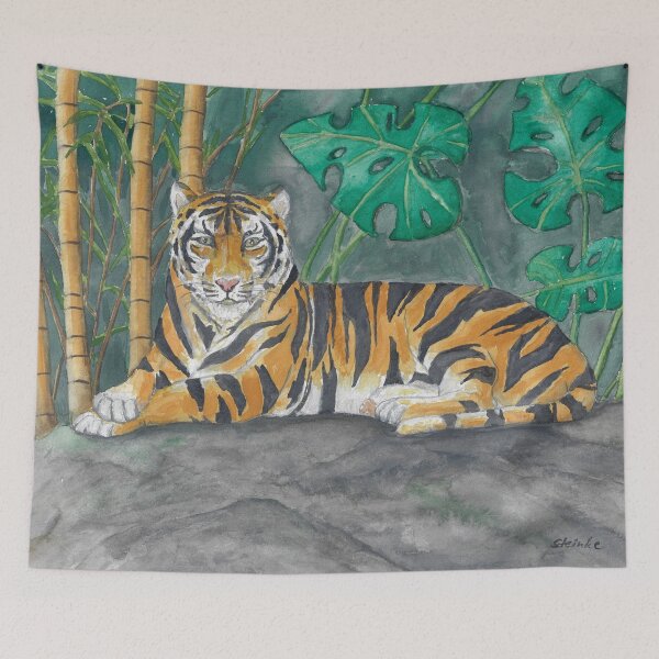 Artikelvorschau, Tiger im Dschungel entworfen und verkauft von Sandra Steinke.