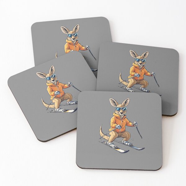 Item preview, Kangaroo Skiing designed and sold by sydney-syder.