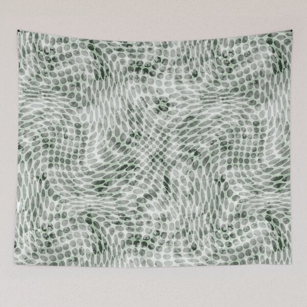 Item preview, Green wavy circles with texture - AA0068B designed and sold by LionsHut.