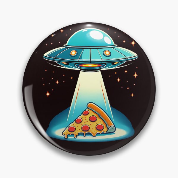 Item preview, Funny Ufo beaming Pizza designed and sold by Logiamerch.