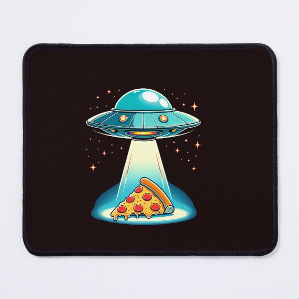 Item preview, Funny Ufo beaming Pizza designed and sold by Logiamerch.