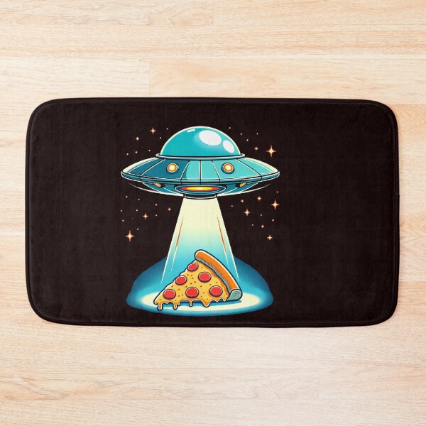 Item preview, Funny Ufo beaming Pizza designed and sold by Logiamerch.