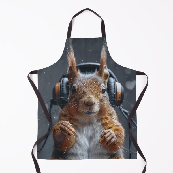 Item preview, Jamming Squirrel with Headphones designed and sold by Sillytoe.