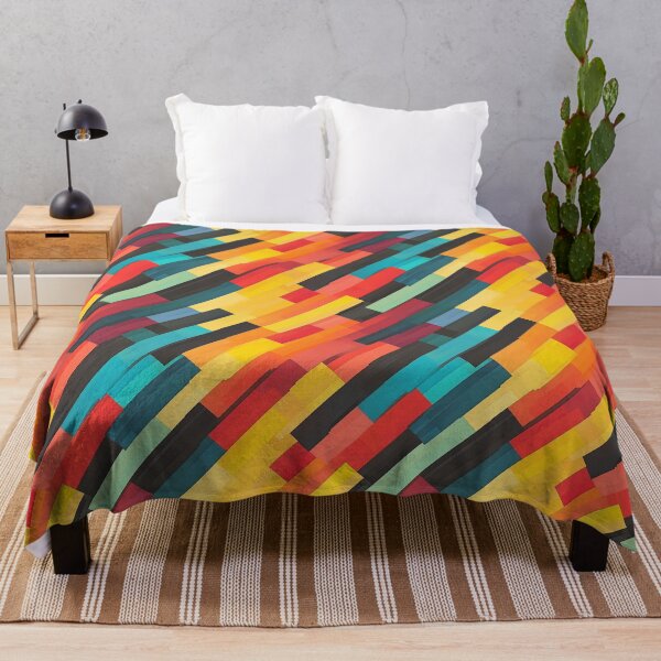 Item preview, Vibrant Abstract Geometric Colour Blocks Pattern designed and sold by InkInduldge.