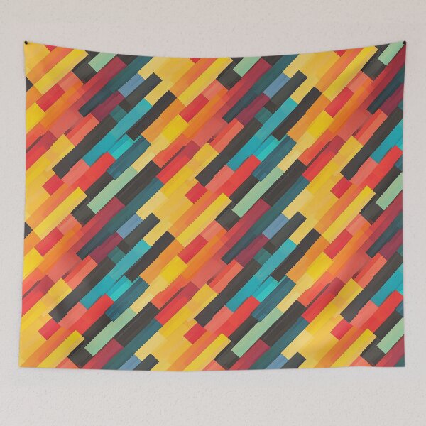 Item preview, Vibrant Abstract Geometric Colour Blocks Pattern designed and sold by InkInduldge.