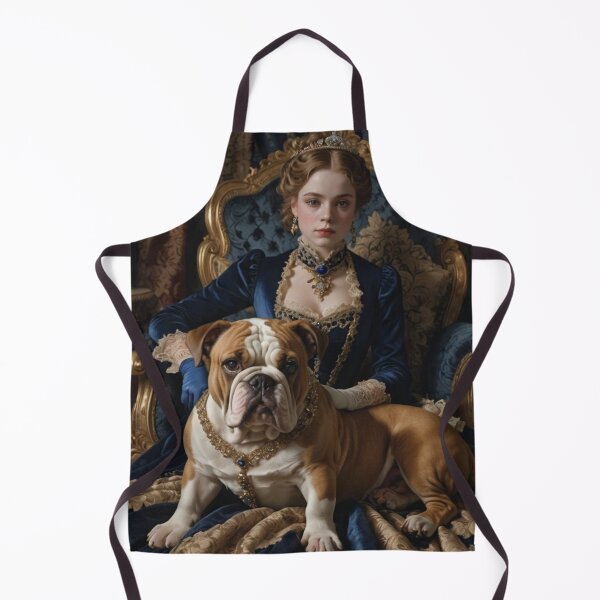 Item preview, English Lass With British Bulldog, Victorian Era designed and sold by RhondaLily.