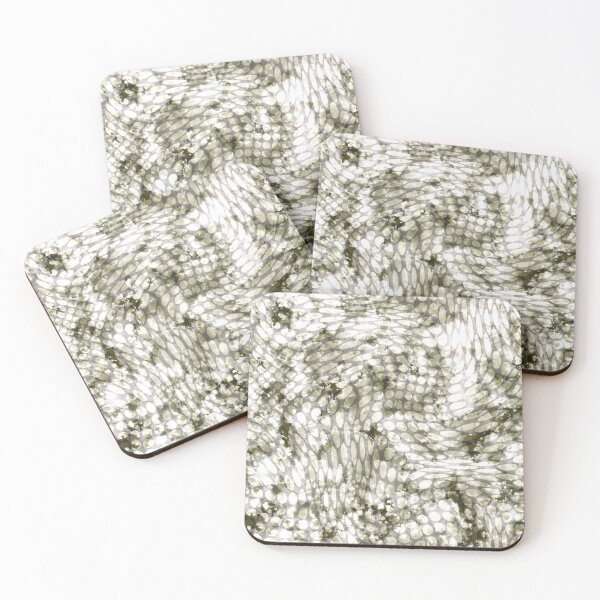 Item preview, Gray green wavy circles with texture - AA0068C designed and sold by LionsHut.