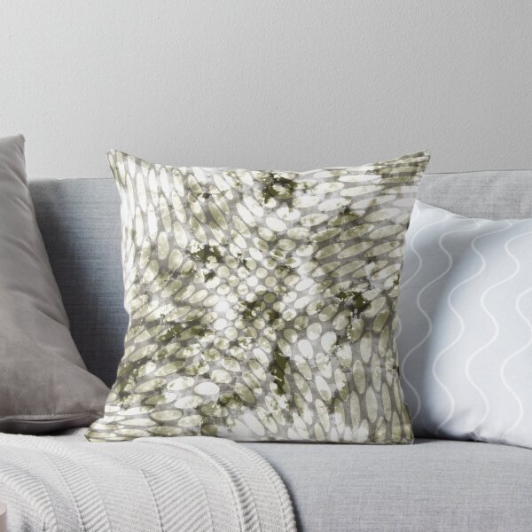 Item preview, Gray green wavy circles with texture - AA0068C designed and sold by LionsHut.