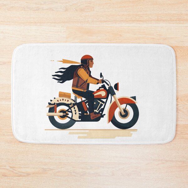 Item preview, rider character riding motorcycle, vintage designed and sold by wonderisland.
