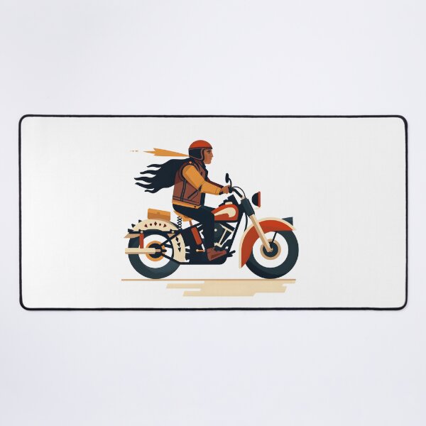 Item preview, rider character riding motorcycle, vintage designed and sold by wonderisland.