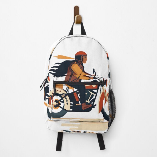 Item preview, rider character riding motorcycle, vintage designed and sold by wonderisland.