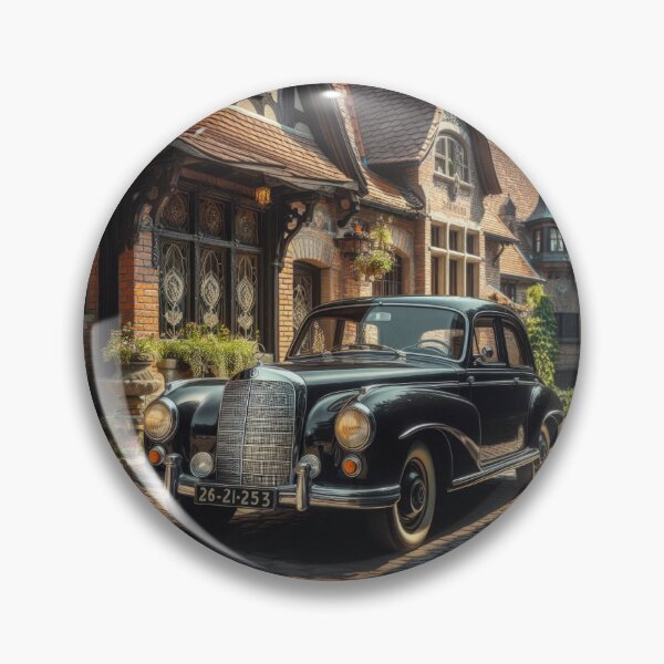 Item preview,  Mercedes Benz retro Luxury Black car wallpaper Background designed and sold by Expressions-Sel.