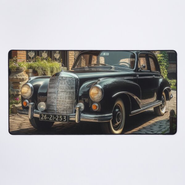 Item preview,  Mercedes Benz retro Luxury Black car wallpaper Background designed and sold by Expressions-Sel.