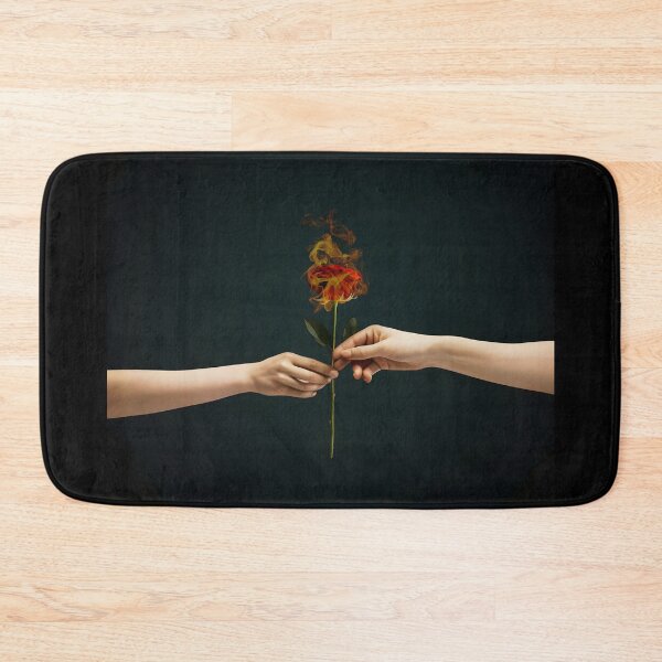 Item preview, hands holding a fire red rose designed and sold by OneLastWish.