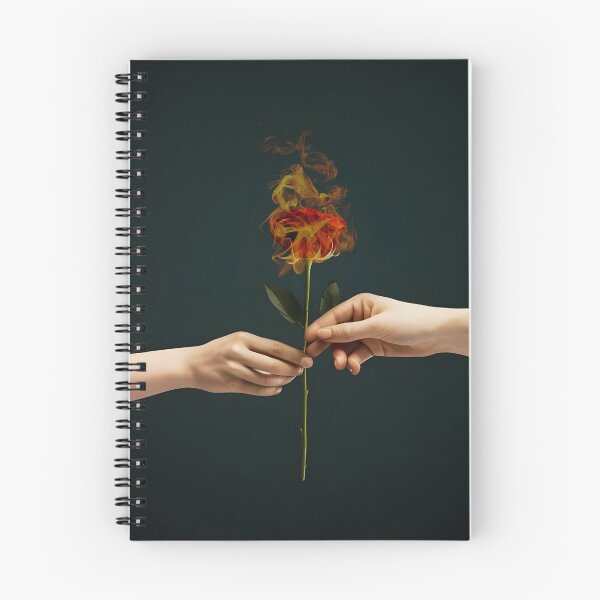 Item preview, hands holding a fire red rose designed and sold by OneLastWish.