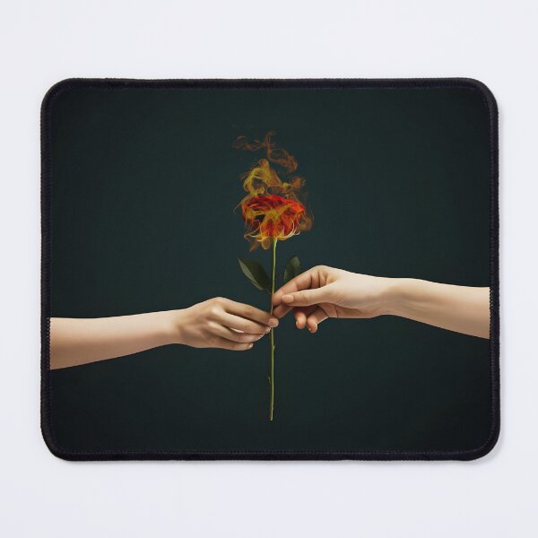 Item preview, hands holding a fire red rose designed and sold by OneLastWish.