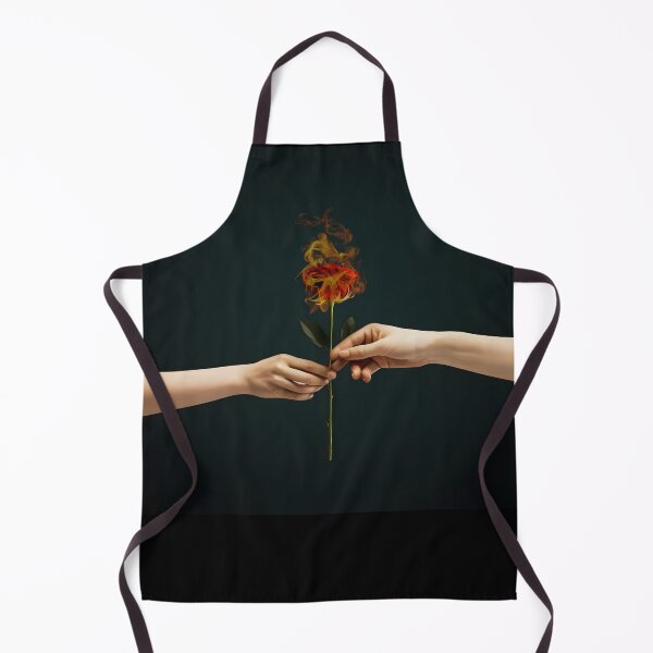 Item preview, hands holding a fire red rose designed and sold by OneLastWish.