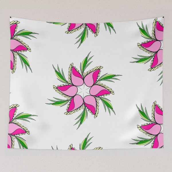 Item preview, Pink flower mandala designed and sold by nongsao4.