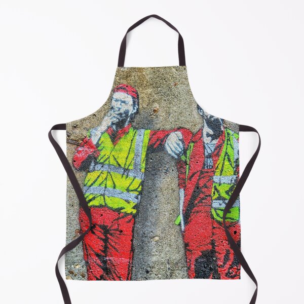 Item preview, Workers in paint on a street in London designed and sold by Photopat.