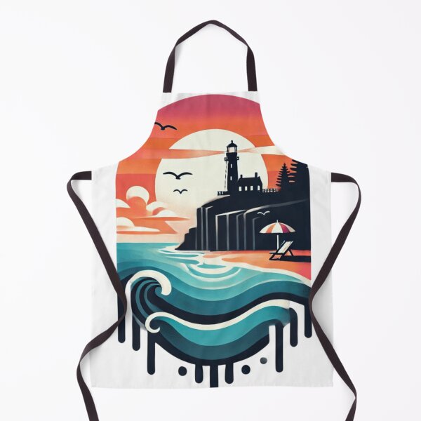 Item preview, Sunset Lighthouse Coastal Art designed and sold by sadman73.