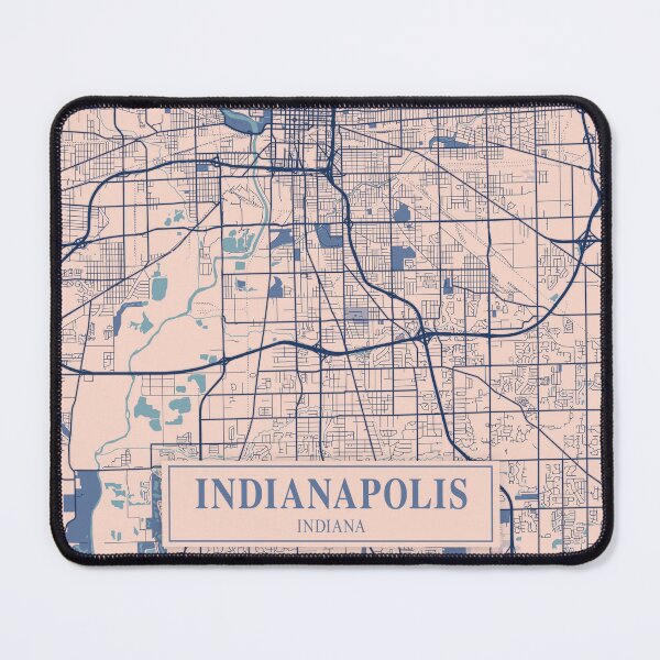 Item preview, Indianapolis City Map designed and sold by Peek-Designs.