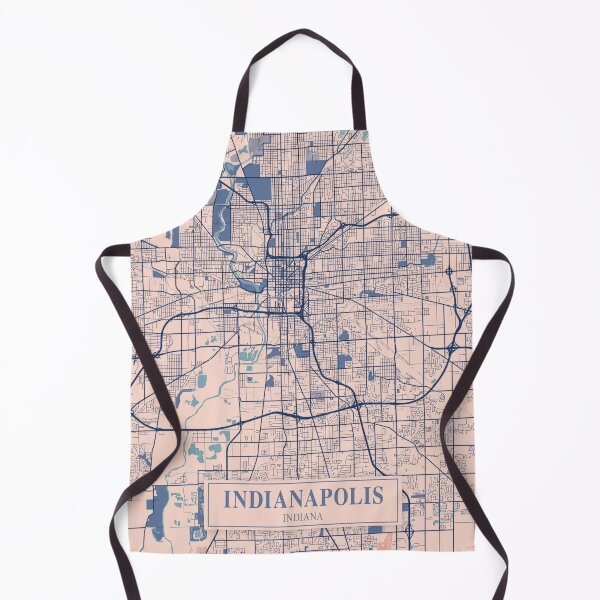 Item preview, Indianapolis City Map designed and sold by Peek-Designs.