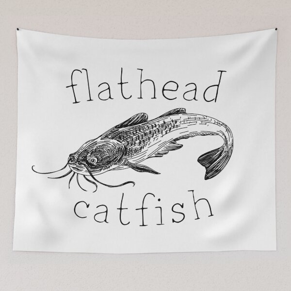 Item preview, Flathead Catfish Thin Font designed and sold by kapsell.