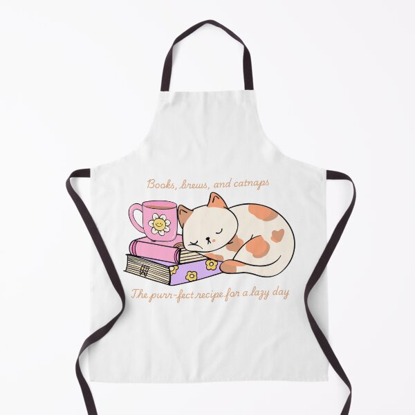 Item preview,  Books, brews, and catnaps: The purr-fect recipe for a lazy day! designed and sold by Designfs.
