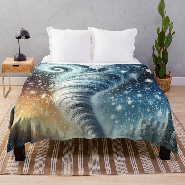 Item preview, Blizzard Tornado through a Winter City, Ai Generated Art  designed and sold by ACC .