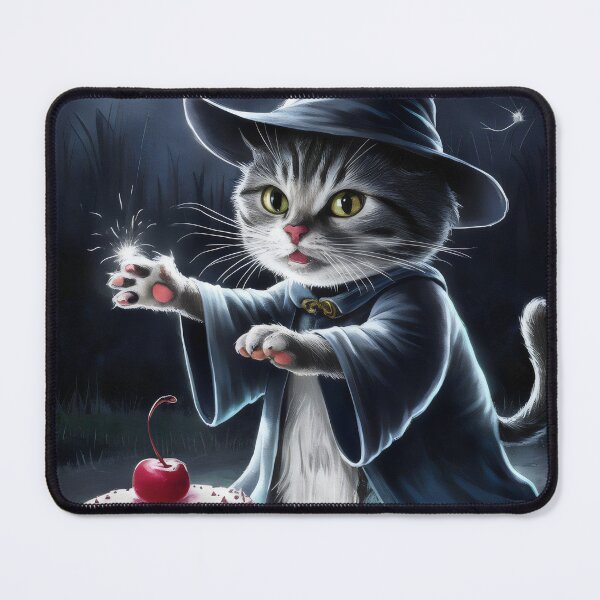 Item preview, Wizard cat. designed and sold by MyHappyArtShop.