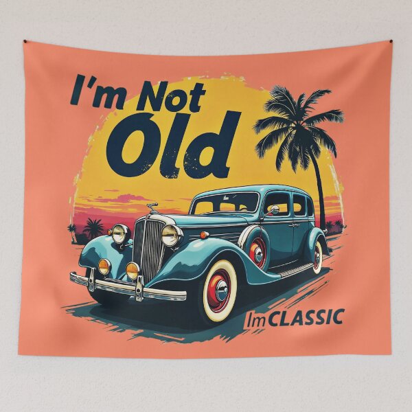 Item preview, I'm Not Old I'm Classic Car designed and sold by AlphaTeez.