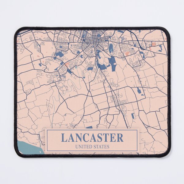 Item preview, Lancaster City Map designed and sold by Peek-Designs.