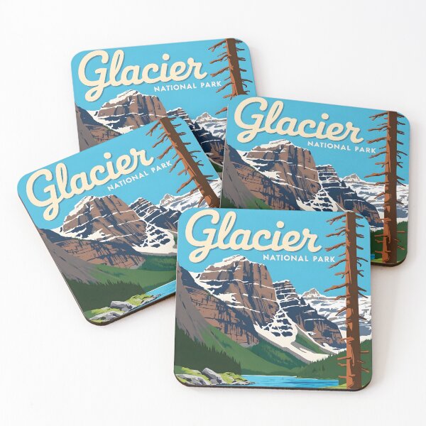 Item preview, Glacier National Park Canada Vintage Travel Tourism  designed and sold by TravelersGems.