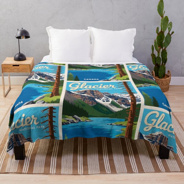 Item preview, Glacier National Park Canada Vintage Travel Tourism designed and sold by TravelersGems.