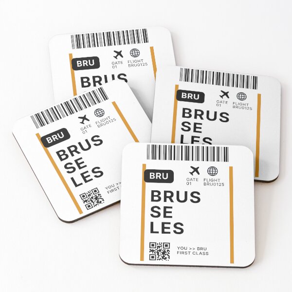 Item preview, Brusseles Flight Ticket Boarding Pass Travel  designed and sold by St3fy.
