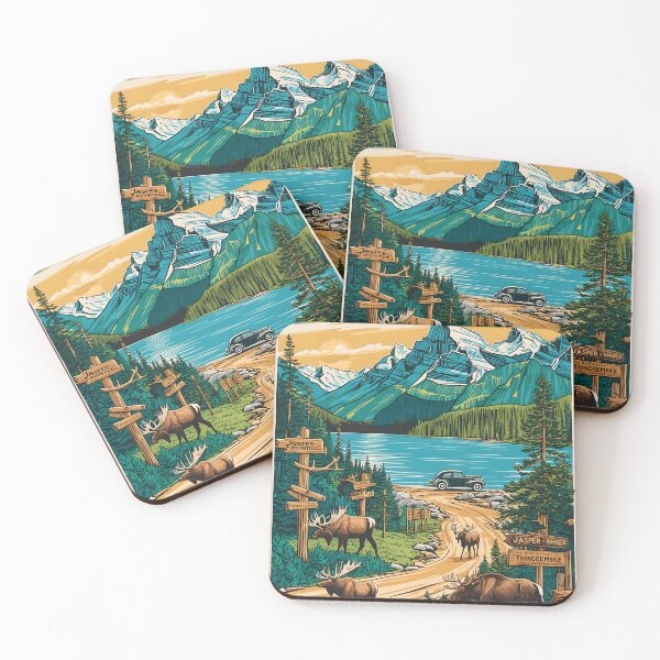 Item preview, Jasper National Park Canada Vintage Travel Tourism  designed and sold by TravelersGems.
