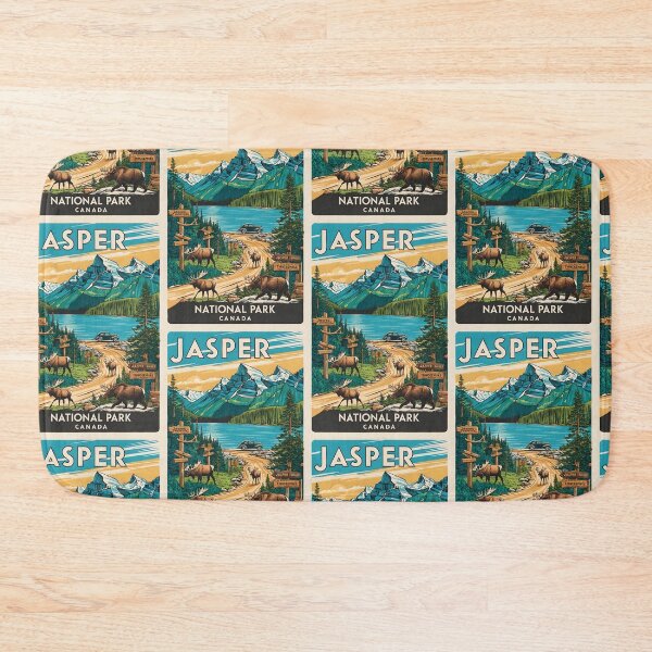 Item preview, Jasper National Park Canada Vintage Travel Tourism  designed and sold by TravelersGems.