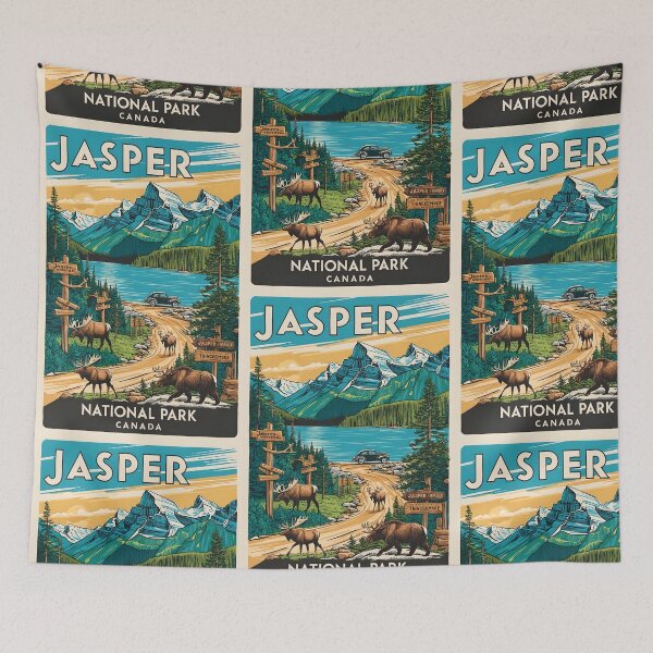 Item preview, Jasper National Park Canada Vintage Travel Tourism  designed and sold by TravelersGems.