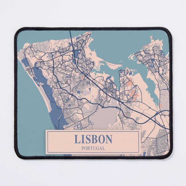 Item preview, Lisbon City Map designed and sold by Peek-Designs.