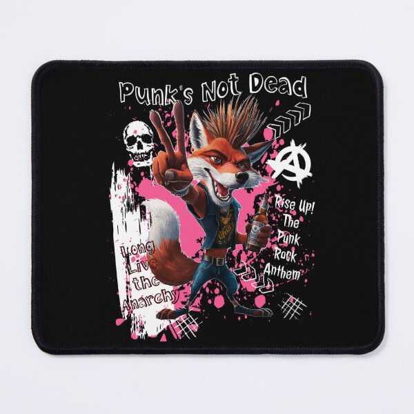 Item preview, Punk's Not Dead - Punk Rock Fox Design designed and sold by BaKaT-s.
